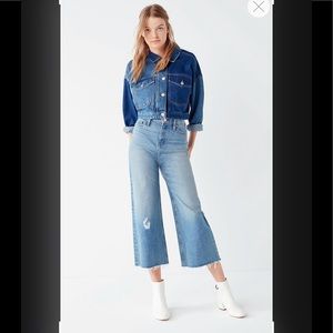 BDG Cropped Wide Leg Denim Culotte